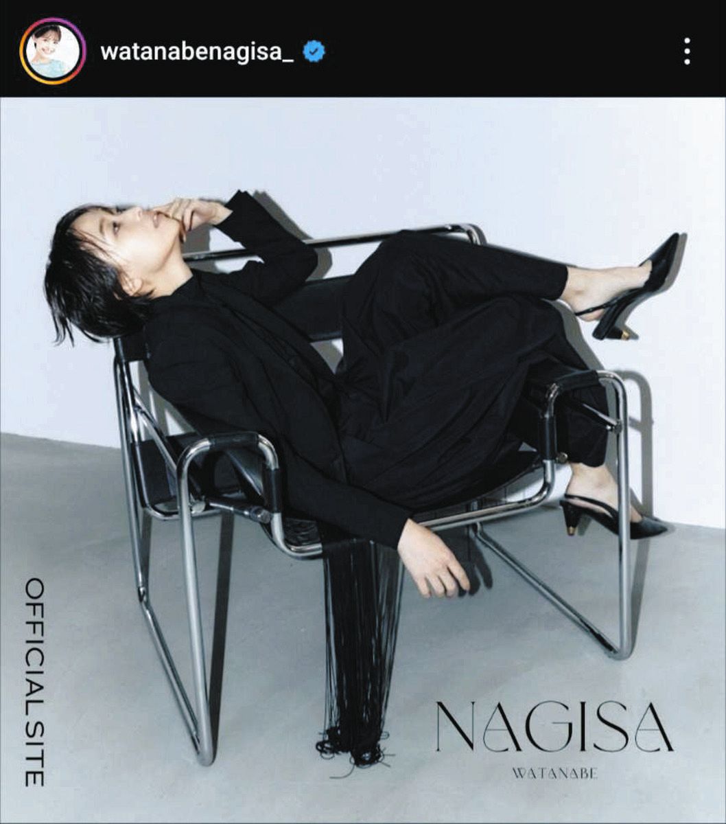 ◇元フジテレビアナ・渡邊渚さん、黒のシックな装いで【写真】：中日