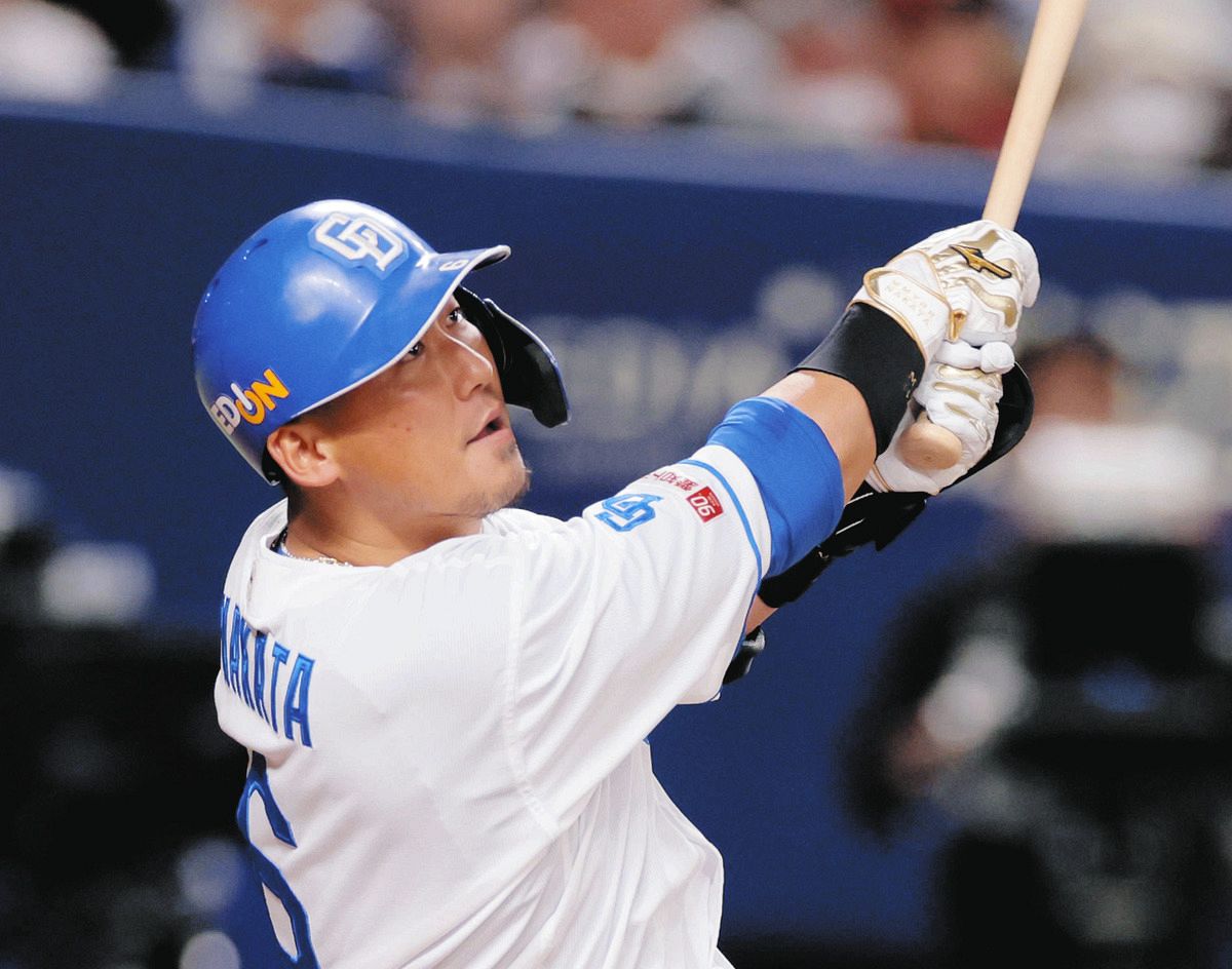 中日・中田翔、5回二塁打に「とにかく1打席1打席を必死にやって