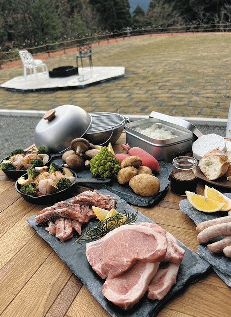 関ケ原にグランピング施設オープン 全室にたき火台や露天風呂：中日新聞Web
