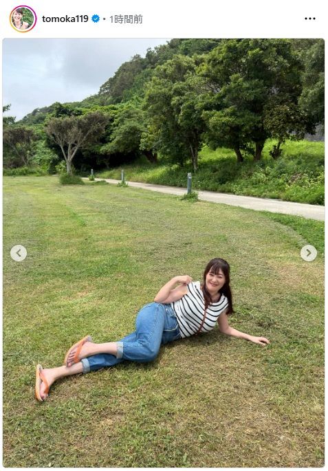 竹中知華アナのインスタグラムより