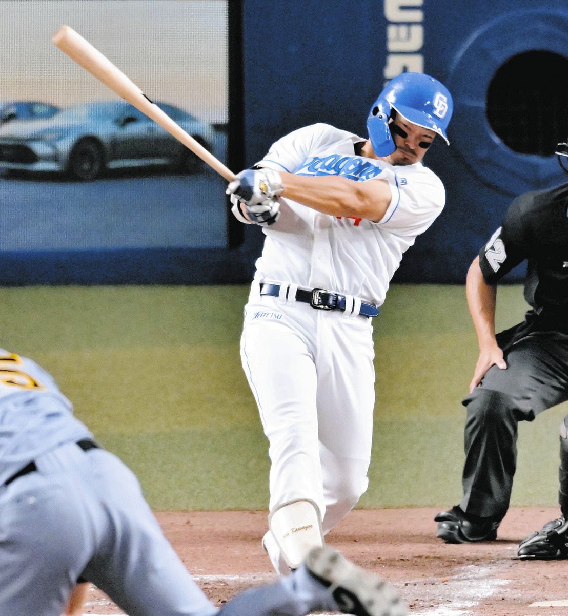 中日・川越誠司、「いいスタートが切れました」今季初出場でのヒットに