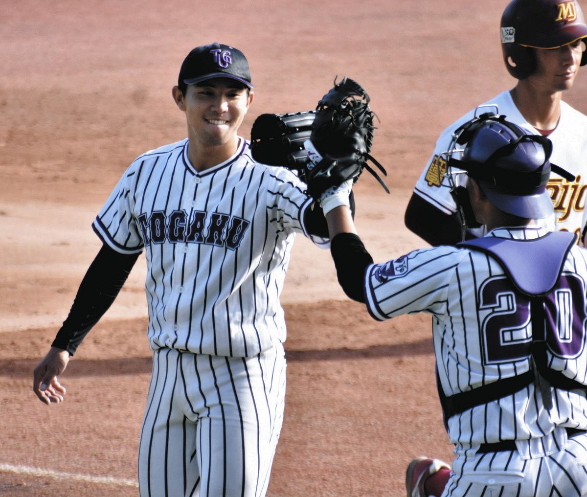 東海学園大・高橋一壮、今季2勝目 引退する大学の先輩、中日・田島慎二