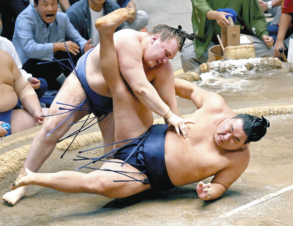 安青錦、名古屋場所に続く横綱豊昇龍撃破で曙超え9勝「自分の