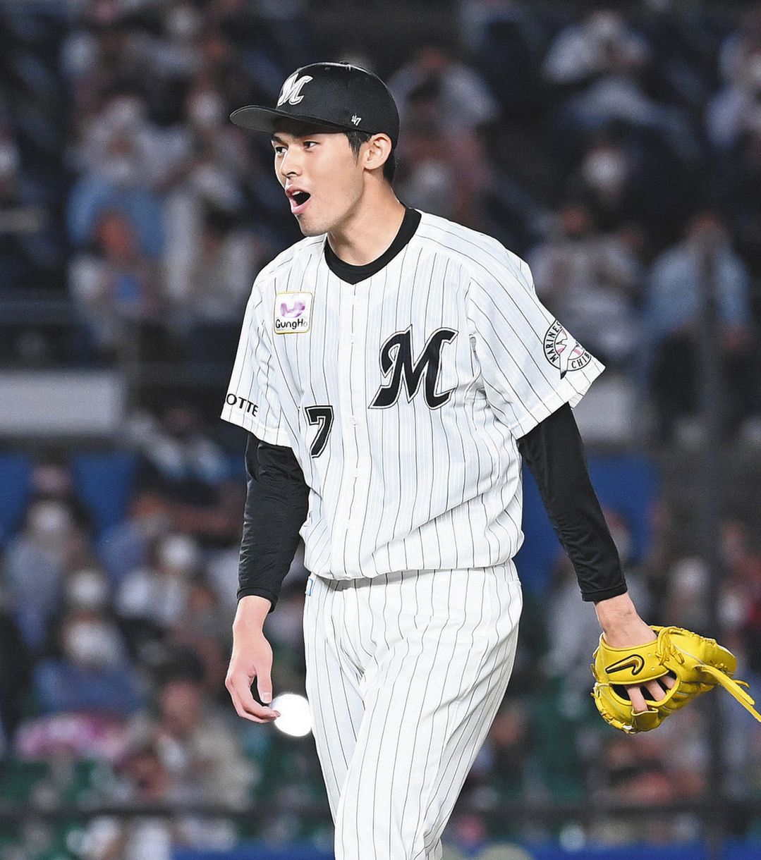 ロッテ】5球連続フォークも 佐々木朗希158キロ直球スタイル一変