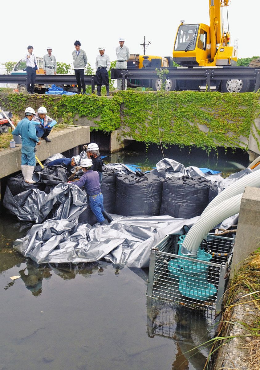 被災伏木地区に排水ポンプ設置 昨夏、道路冠水で：北陸中日新聞Web