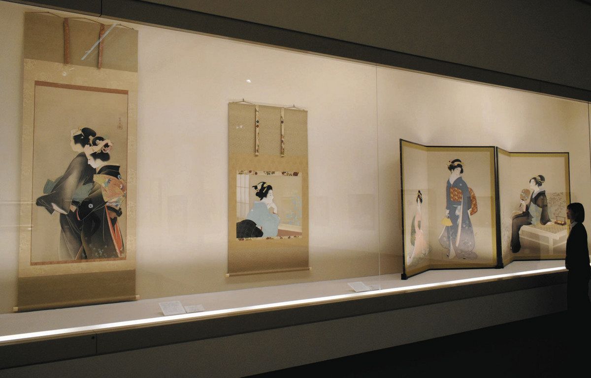 美人画三大巨匠を知る 福光美術館でコレクション展：北陸中日新聞Web