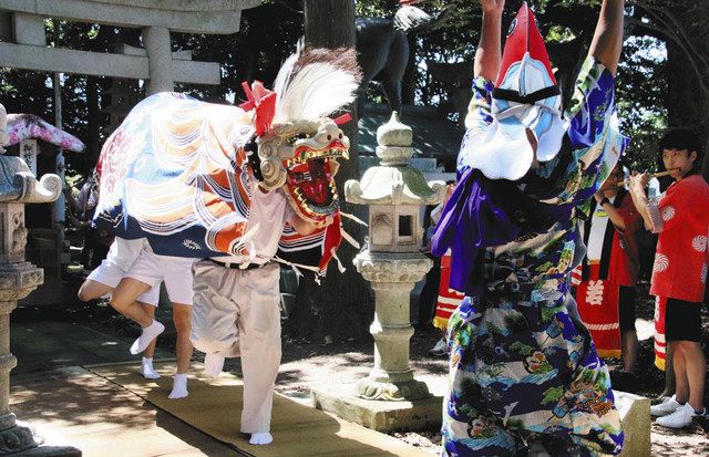 新調の獅子頭 入魂の舞 小松・木場町内会、少彦名神社でお披露目：北陸中日新聞Web