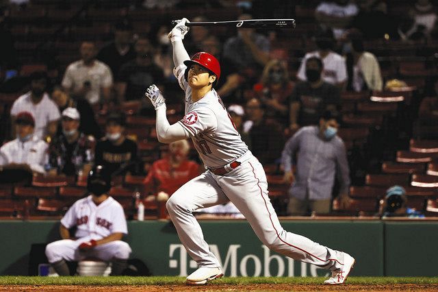 ソロホームランを放った大谷（ＡＰ）