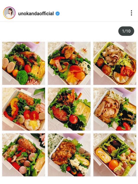 神田うの、9日分の手作り弁当【写真】:中日スポーツ・東京中日スポーツ