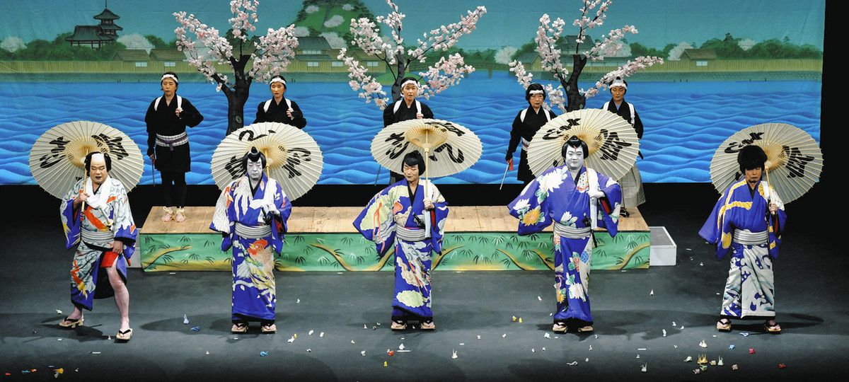 可児歌舞伎公演で公募の市民ら熱演 「白浪五人男」は子ども版と大人版