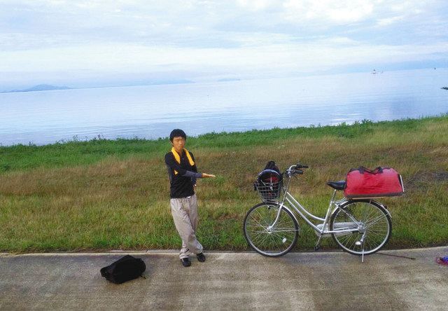 滋賀の人は優しい」 自転車で日本一周中、千葉の山本さん：中日新聞Web