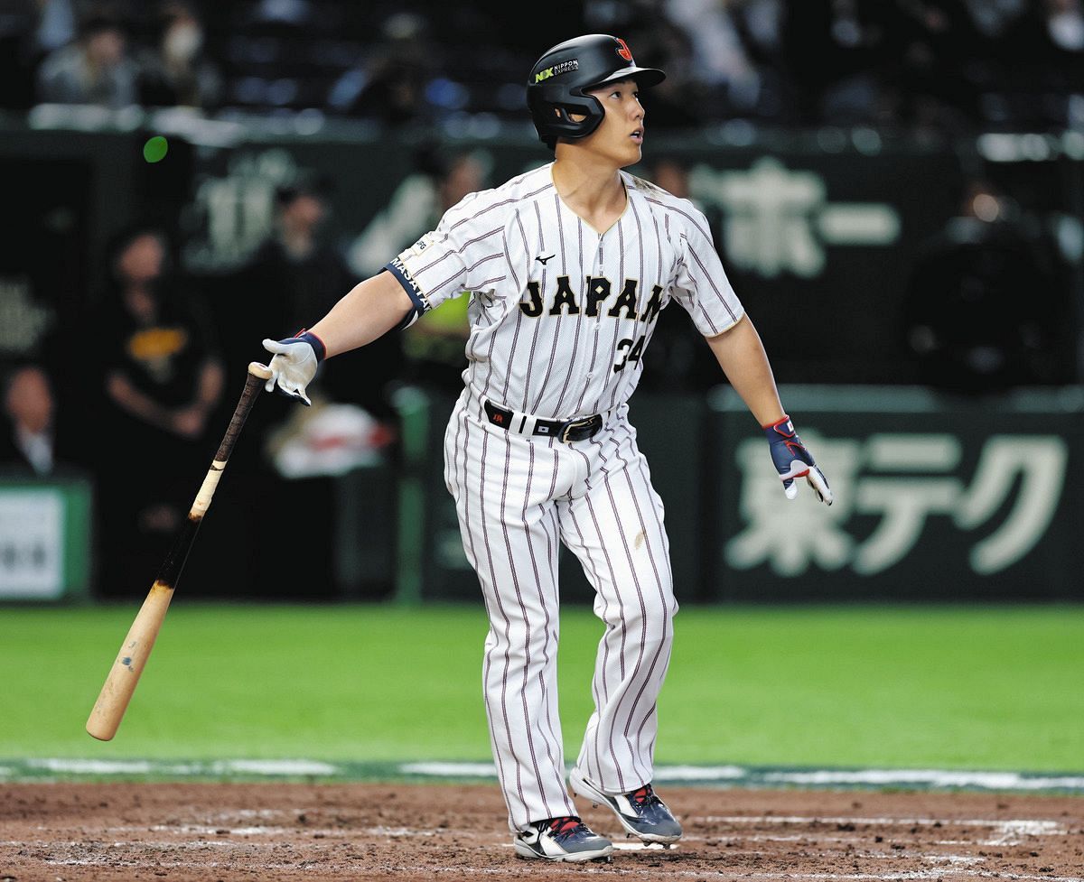 侍ジャパン・吉田正尚、7回に値千金逆転2ラン！日本勢最多通算4号に
