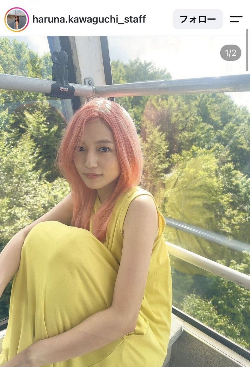 実際の投稿】川口春奈、「びっくりしたぁ」と反応のあった髪型チェンジ