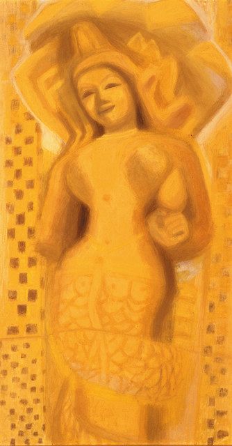 秋野不矩、【天竜川】、希少な大判額装用画集より、美品、日本人画家 秋野不矩、【天竜川】、希少な大判額装用画集より、美品、日本人