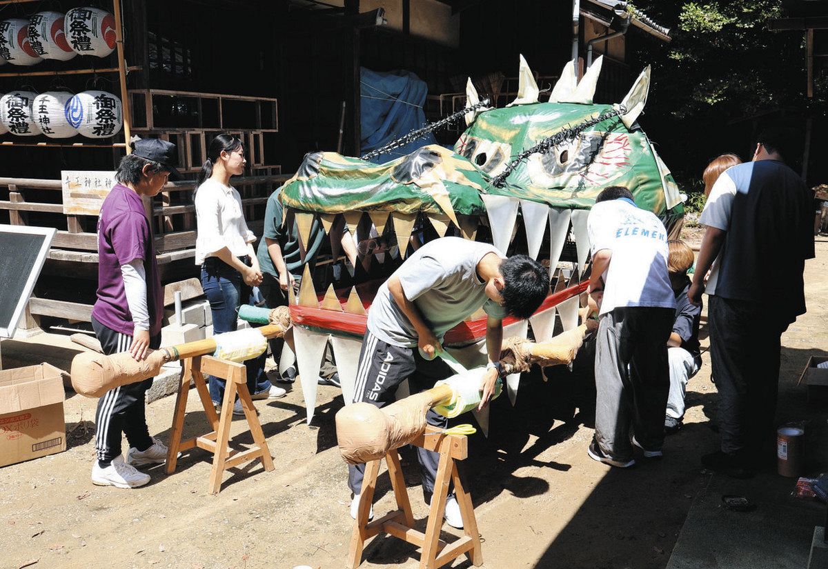 踊る巨大竜、これからも眠らせない 祭り終了一転、津市で4日開催：中日