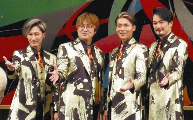 左から後上翔太、酒井一圭、白川裕二郎、小田井涼平