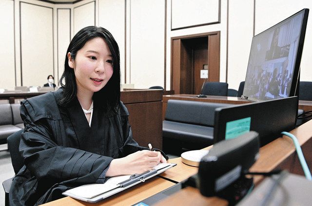 裁判所の役割や仕事学ぶ 近江八幡・武佐小児童と大津地裁、オンライン