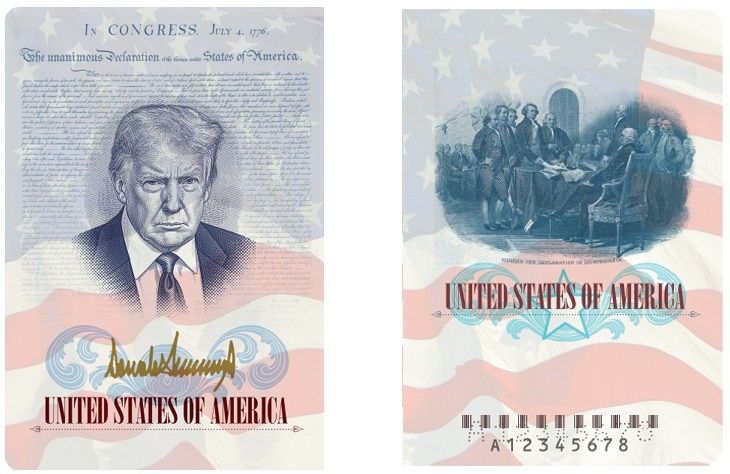 米紙 トランプ大統領 就任 新聞 米旅券にトランプ氏肖像画 建国250年記念で発行へ：中日新聞Web