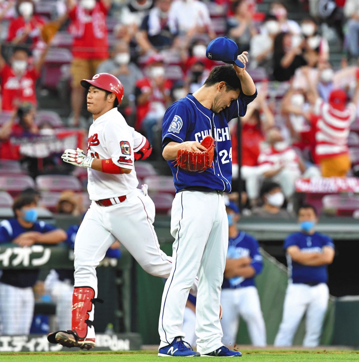 中日 先発福谷が4失点ko セ最多の9敗目 阿部 堂上アーチで反撃も適時打は28イニングなし 中日スポーツ 東京中日スポーツ