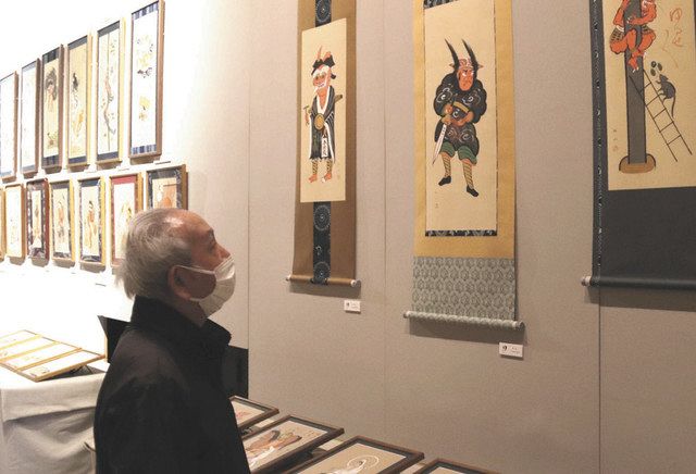 良い春を願い大津絵 三井寺金堂で５代目絵師高橋松山さん個展：中日新聞Web