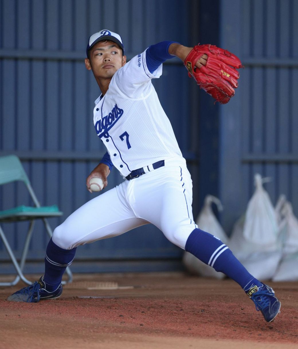 根尾昂、秋季キャンプで初ブルペン入り ストライクテストには挑めず