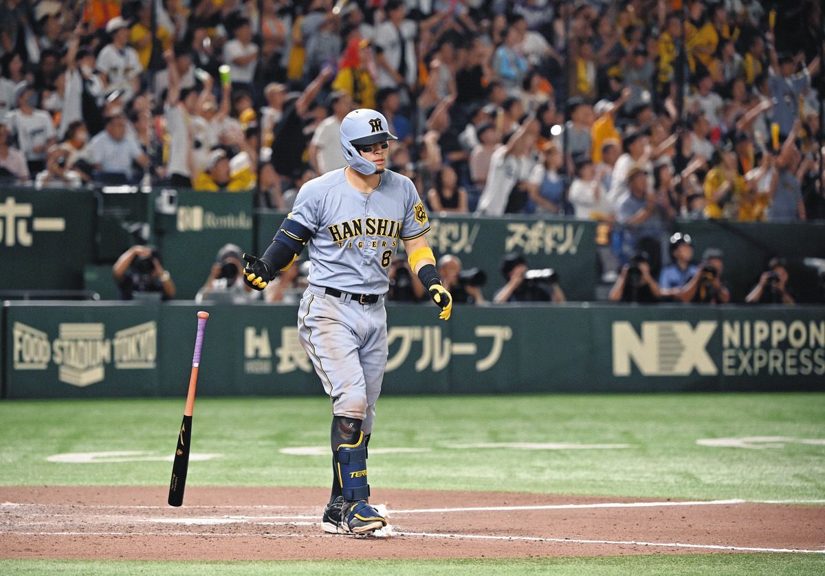 ◇巨人の自力Vの可能性絶つ、阪神・佐藤輝明の25号2ラン【動画
