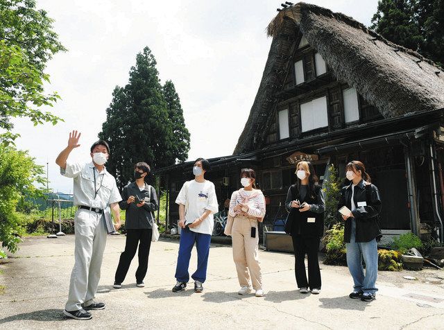 合掌造り さぁ お仕事体験 五箇山の世界遺産 金大生 保存財団と顔合わせ 北陸中日新聞web