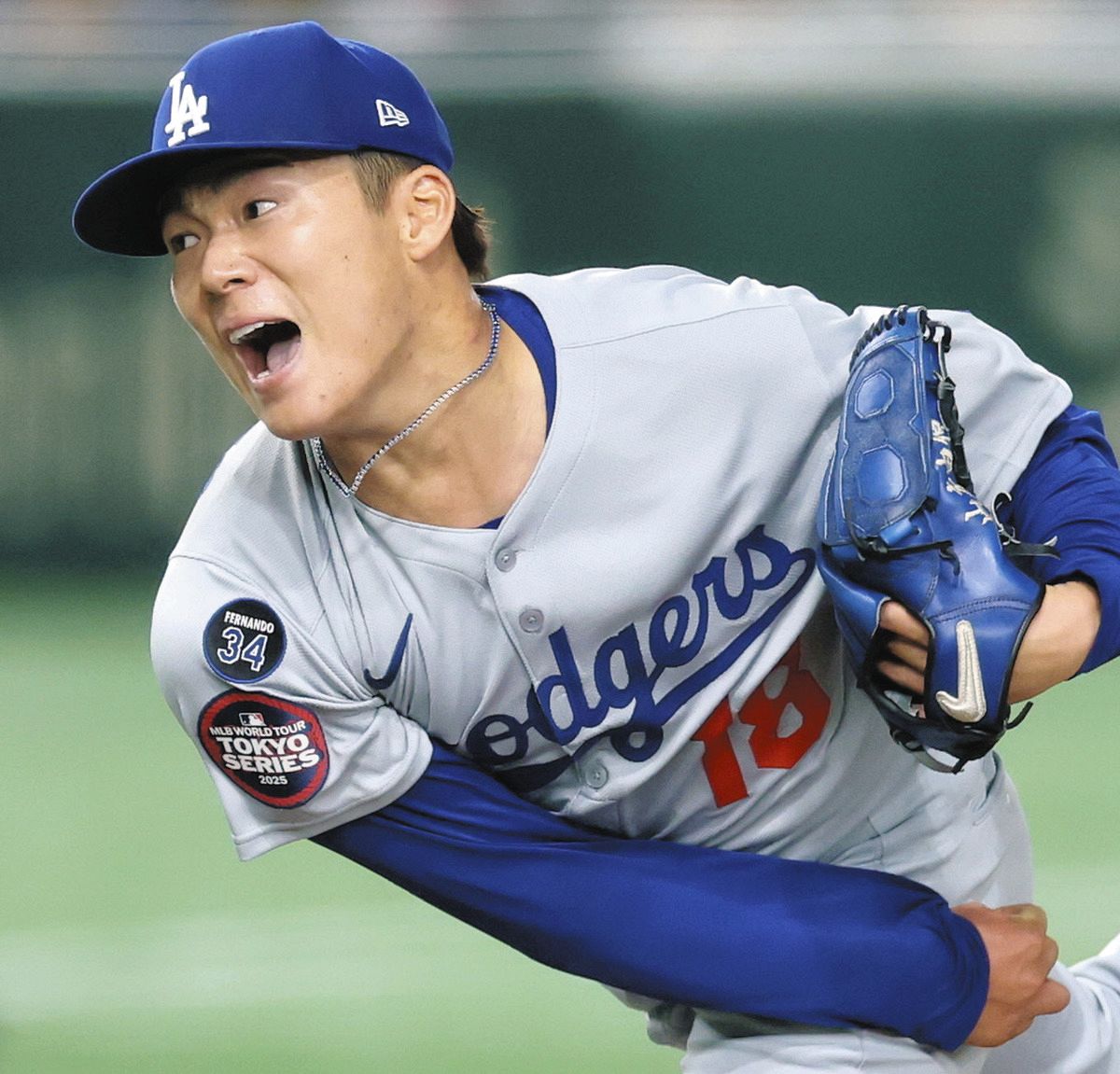 スポーツハプニング ドジャース・山本由伸、ほえた！いきなりのハプニングなんの、初の開幕登板は5イニング1失点で勝利投手の権利：中日スポーツ・東京中日スポーツ