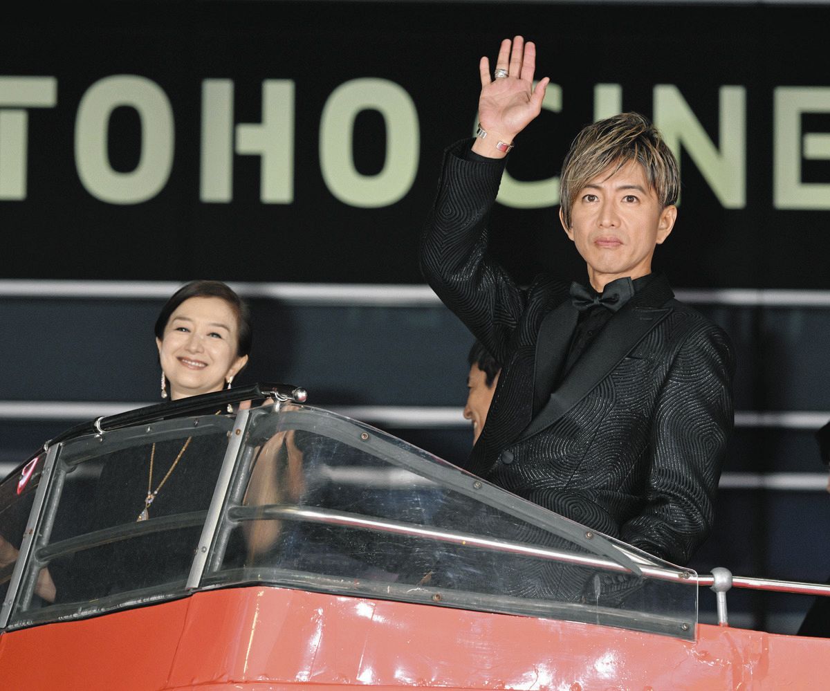 木村拓哉、登場に「キャー」 新宿・歌舞伎町に『チーム・グランメゾン 