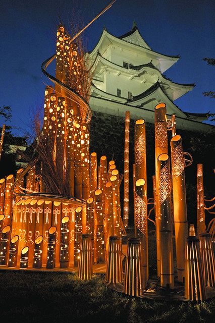 伊賀上野城や周辺施設をライトアップ １３ １４日 中日新聞web