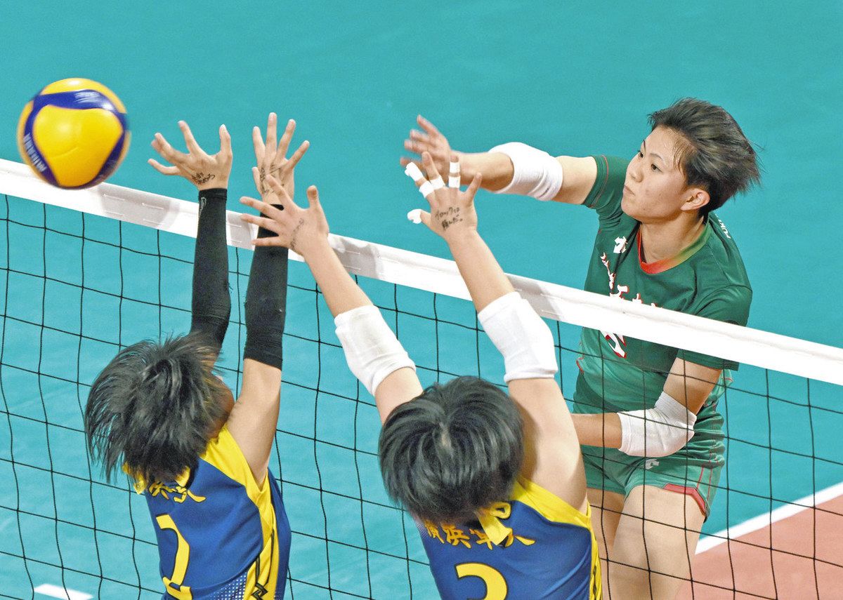 工大福井男子 県勢初の4強 春高バレー 清風（大阪）に2－0