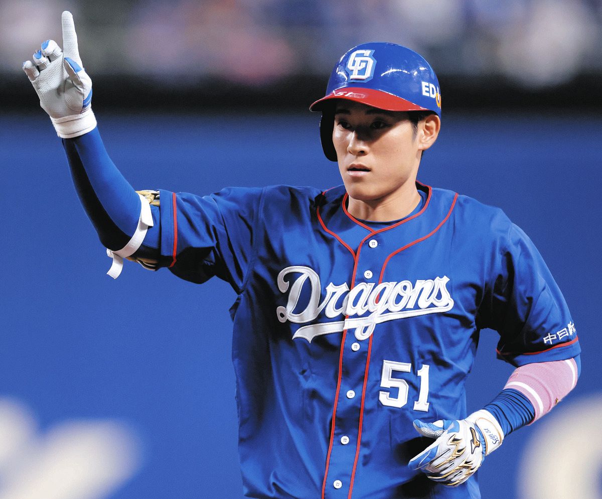 中日・上林誠知、「左脚は問題ない」2試合ぶりスタメン 出場9試合連続