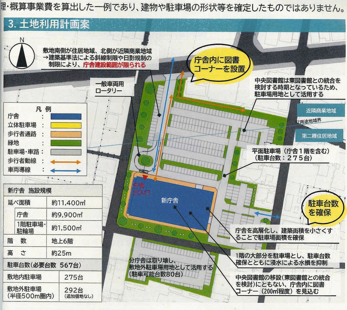 美濃加茂市役所の新庁舎は「プラザちゅうたい」に 体育館は前平公園へ