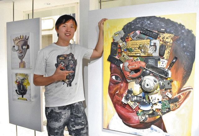 ガーナ守る廃品芸術 MAGOさん 福井にギャラリー ：日刊県民福井Web