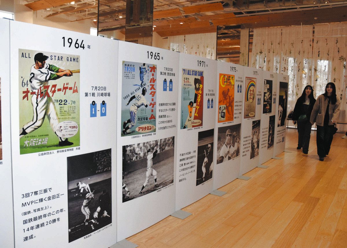 ミスターら躍動 7月プロ野球オールスターPR 富山2会場で回顧展