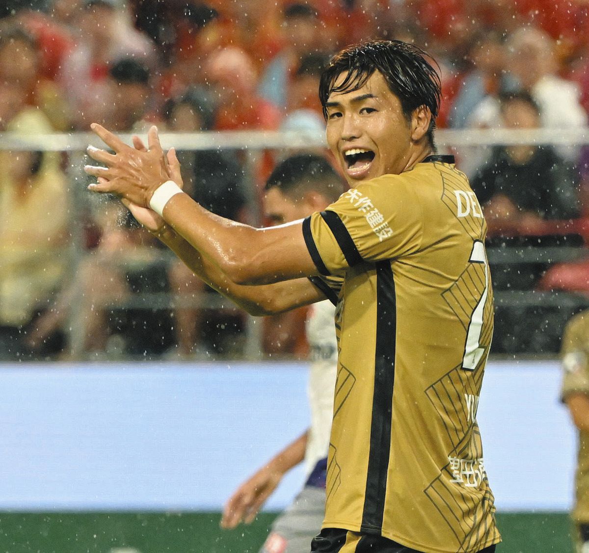西村選手がユアスタでゴール決めたときのパネル 昨日のユアスタの雰囲気最高でした。 その中でゴール決めれた