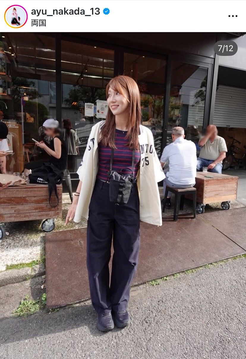 実際の投稿】仲田歩夢、涼しげなノースリーブ姿で人生初体験【写真複数