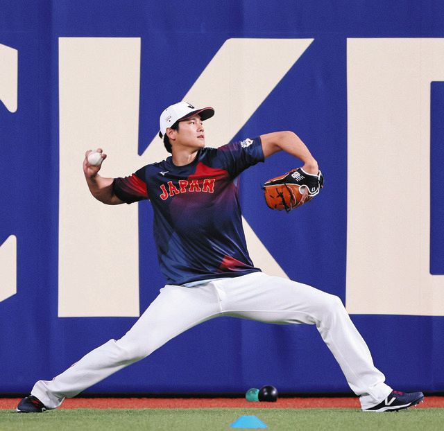 大谷翔平、二刀流で入念調整 壁当てルーティン後30メートルのキャッチ