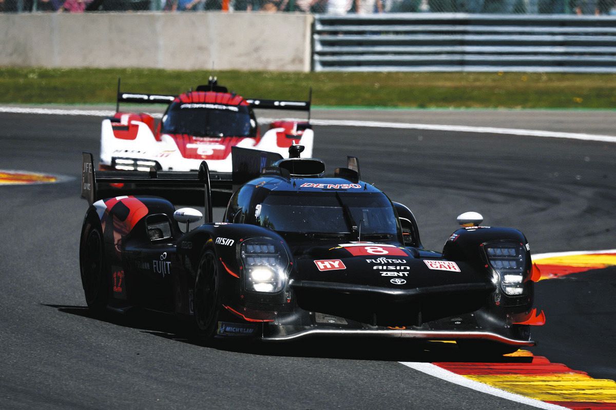 終盤の攻めた戦略が当たって４位フィニッシュしたＴＧＲ８号車（トヨタ提供）