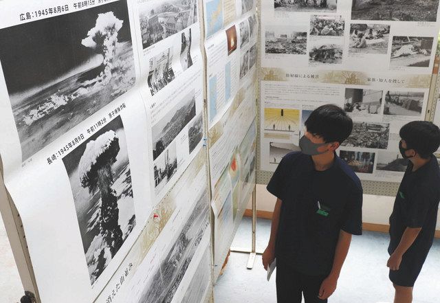 原爆写真や遺跡資料、校内に 安曇野の3中学で巡回展：中日新聞Web