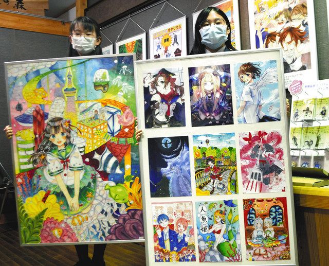 まんが甲子園 入賞作一堂に 豊明高イラスト部が展示会 中日新聞web