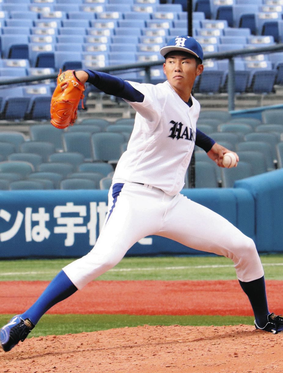 白鷗大の曽谷龍平投手