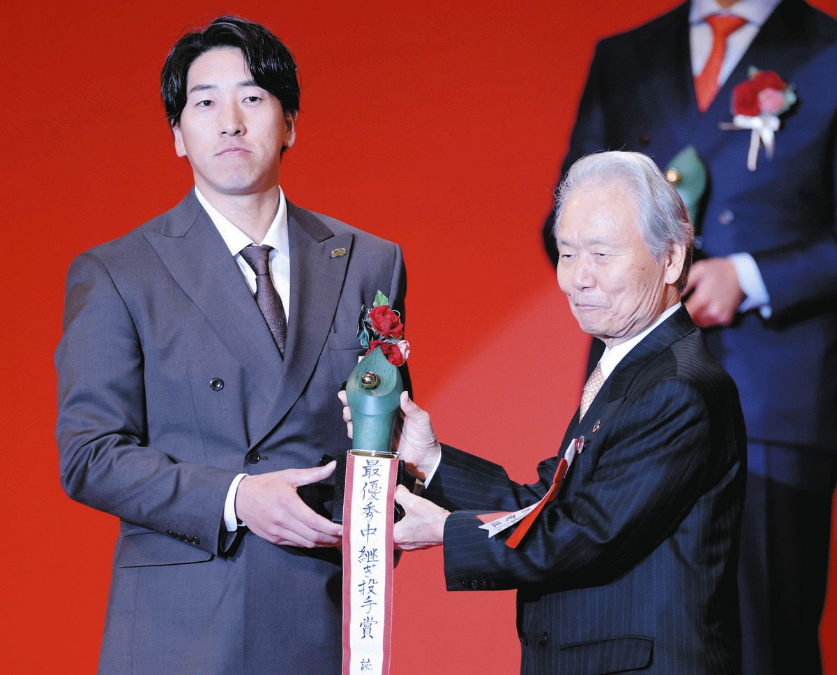 最優秀中継ぎ賞の巨人・大勢、「クローザーの方がシンプルだった