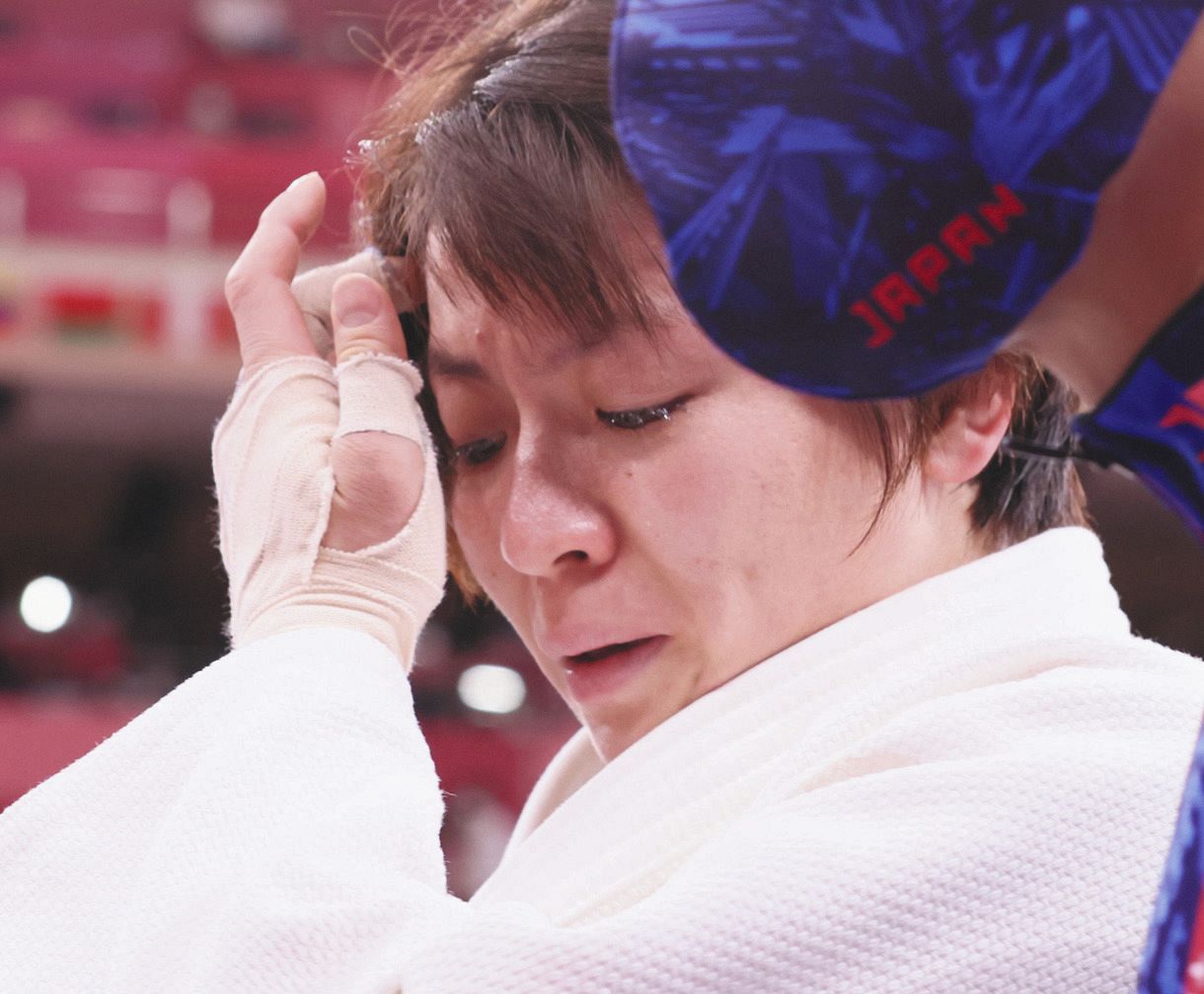 2回戦敗退の田代未来 終始涙で言葉につまり ただただ弱かったんだなと 東京五輪柔道 中日スポーツ 東京中日スポーツ 2回戦敗退の田代未来 終始涙で言葉につまり ただただ弱かったんだなと 東京五輪柔道 中日スポーツ 東京中日スポーツ
