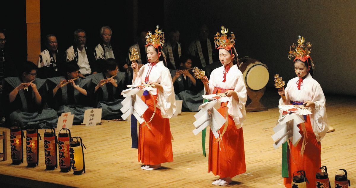 袋井の民俗芸能が一堂に 月見の里学遊館で「芸能祭」：中日新聞しずおかWeb