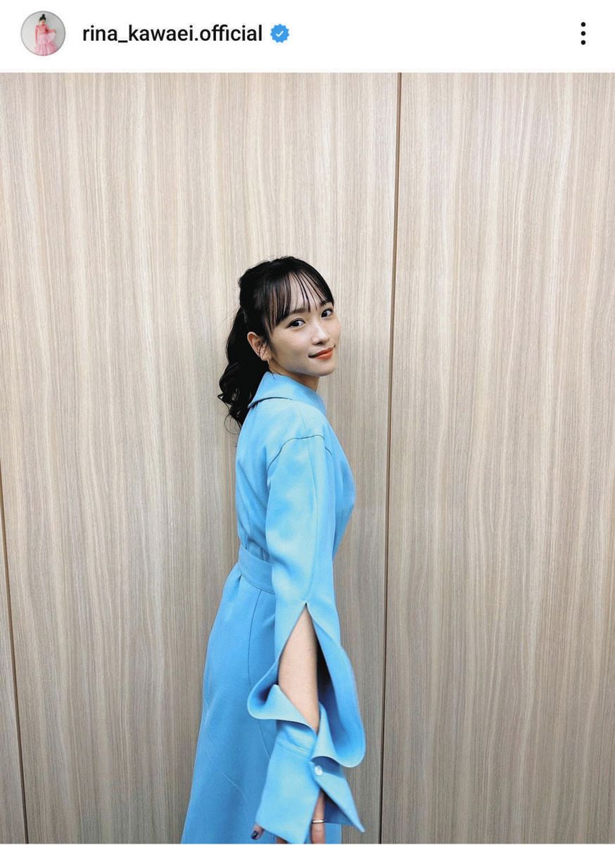 ◇川栄李奈、水色ワンピで『強メンタル』アピール【写真】：中日