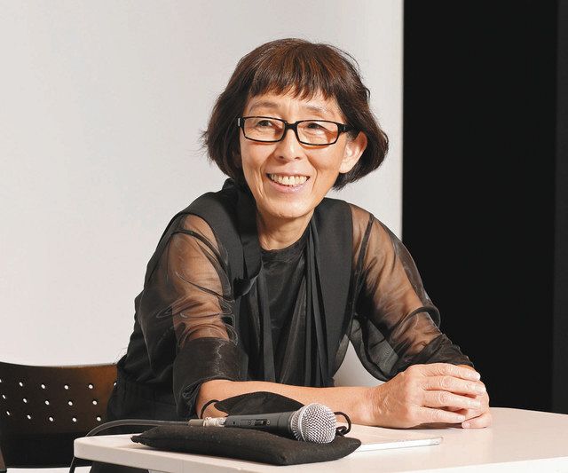 妹島和世さん＝金沢２１世紀美術館シアター２１で（撮影・池田ひらく） 