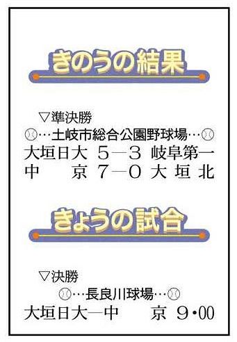 大垣日大 中京が決勝の舞台へ 高校野球 岐阜 中日新聞web