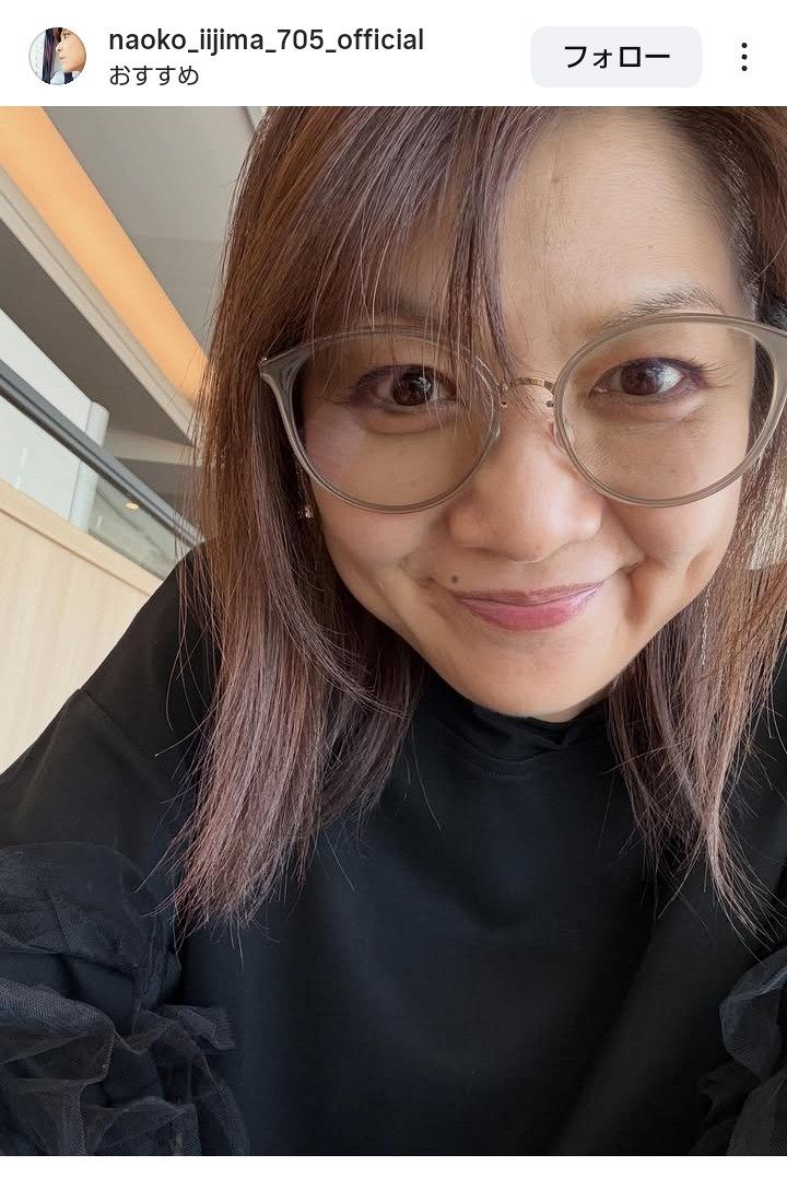 実際の投稿】飯島直子、すっぴんメガネ姿で姉妹”珍道中”報告：中日