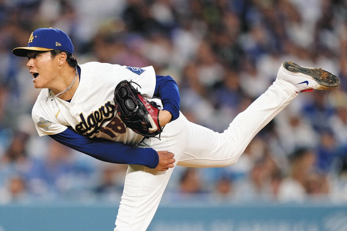 ドジャース3連覇へ、大勝発進 6回2失点の山本由伸は日本選手初の2年 